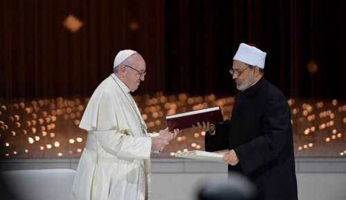 Papa Francesco al Founder’s Memorial di Abu Dhabi