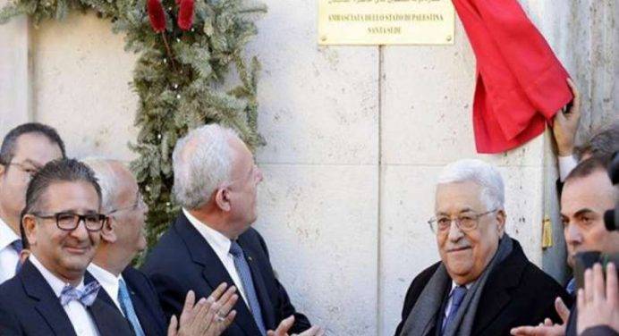 Abu Mazen dal Papa, inaugurata l’ambasciata palestinese presso la S. Sede