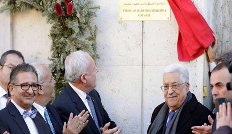 Abu Mazen dal Papa, inaugurata l’ambasciata palestinese presso la S. Sede