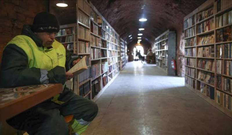 Ad Ankara una biblioteca di libri riciclati