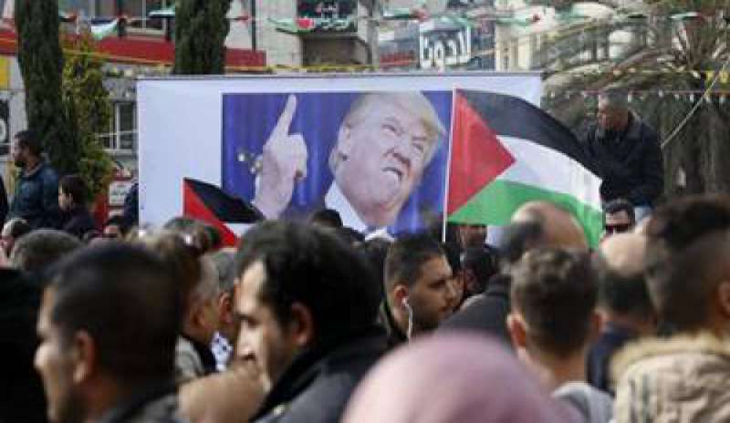 Ambasciata Usa a Gerusalemme, palestinesi in piazza a Ramallah
