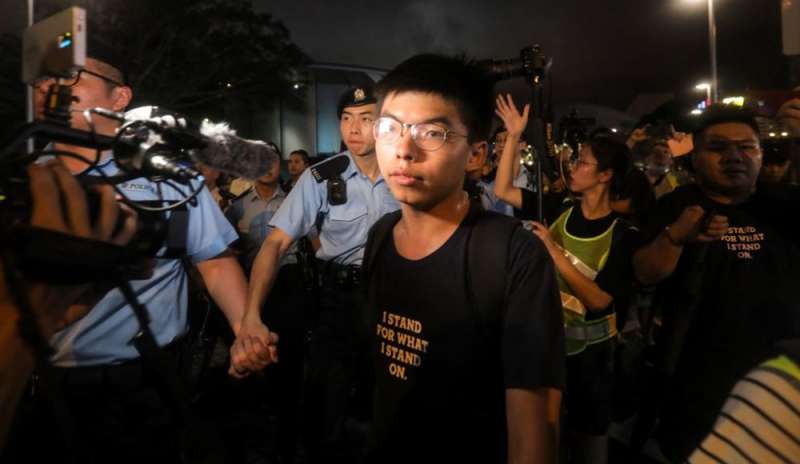 Arrestato Joshua Wong, leader della protesta