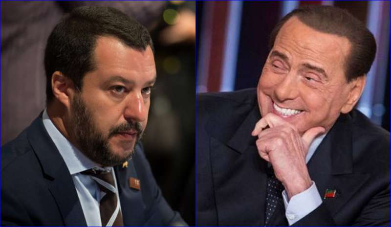 Berlusconi invoca un “sovranismo europeo”. Salvini replica