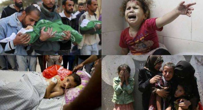 Children massacred in the conflicts, an intollerable horror