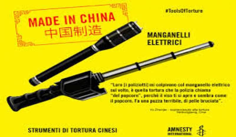 Produzione ed export di strumenti di tortura, primato alla Cina