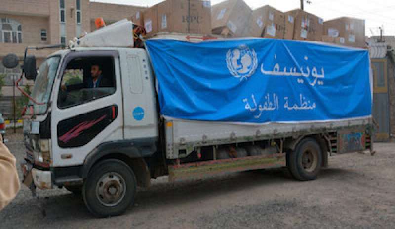 Colera in Yemen: l’Unicef invia 36 tonnellate di aiuti medici salva vita