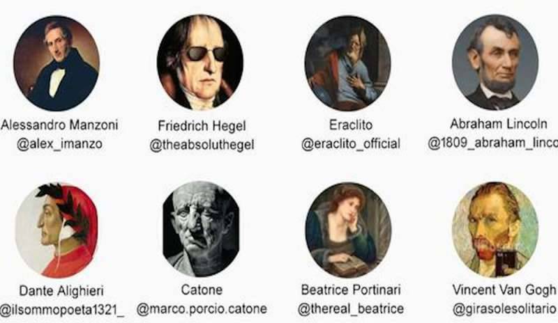 Creati a scuola i profili Instagram dei personaggi storici