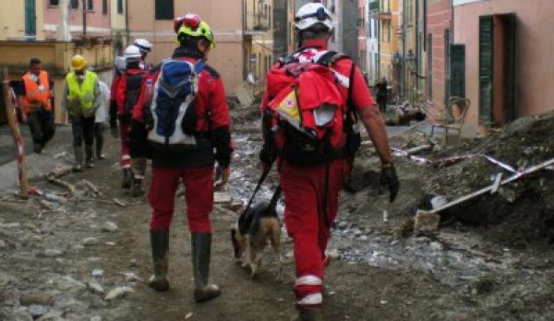 La Croce Rossa in aiuto degli alluvionati in Liguria