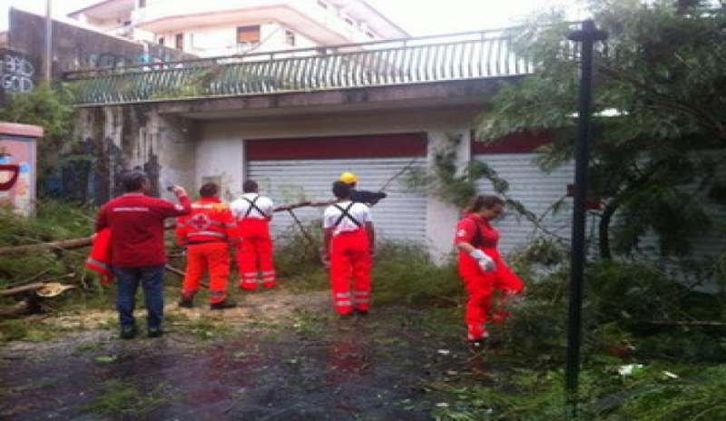 La Croce Rossa Italiana in campo contro i danni del maltempo