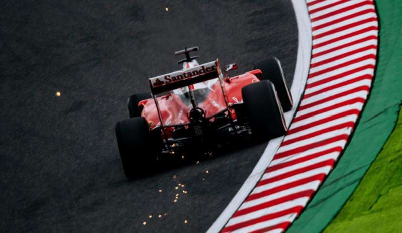 F1: la pioggia rallenta le prove libere. Vettel: “La Ferrari è forte”