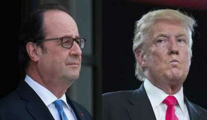 Hollande replica a Trump: “Non è positivo esprimere sfiducia verso un Paese amico”