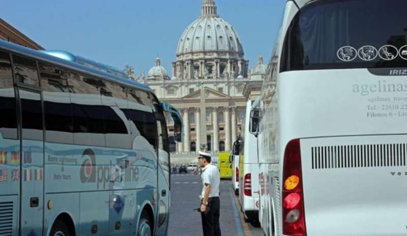 I bus turistici bloccano il centro