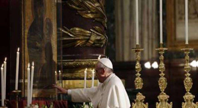 Il Papa a Santa Maria Maggiore per la Veglia della GMG