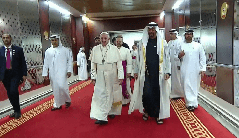 Il Papa è ad Abu Dhabi