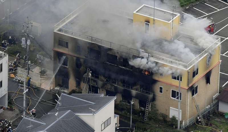 Incendio doloso alla Kyoto animation: decine i morti