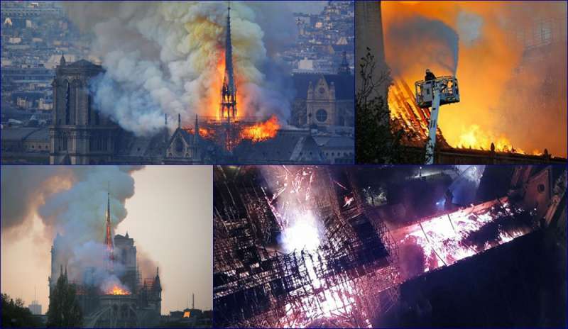 Inferno a Notre-Dame: in fiamme il cuore della cristianità