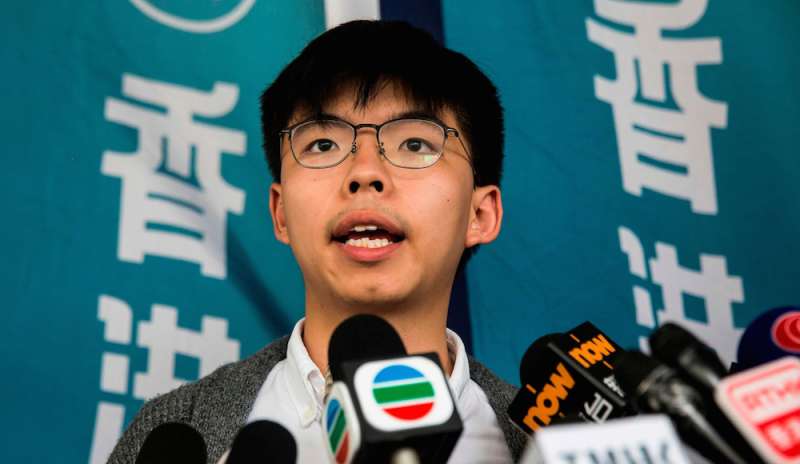 Joshua Wong bandito dal voto
