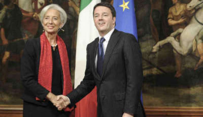 Lagarde incontra Renzi: “Bene il job act, ma serve ridurre il cuneo fiscale”