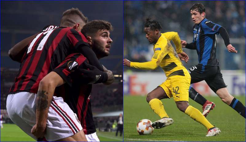 Milan agli ottavi, Atalanta beffata nel finale: è fuori