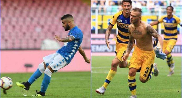Napoli, colpo con Insigne. L'Inter cade col Parma