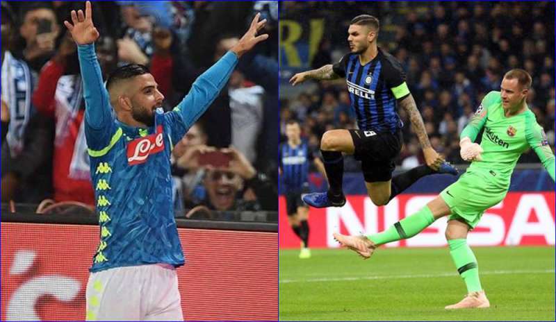 Napoli e Inter, pari d'oro