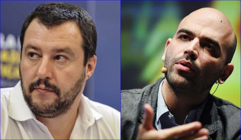 Nuovo scontro Salvini-Saviano