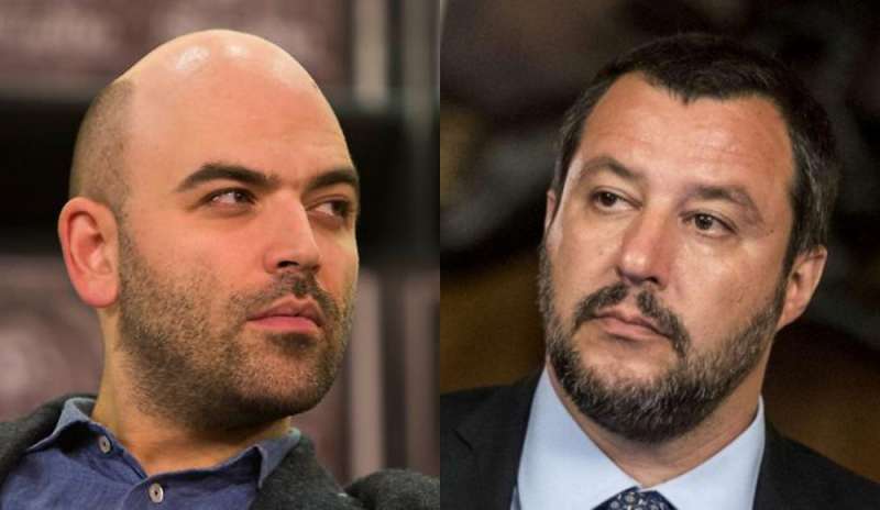 Nuovo scontro Saviano-Salvini