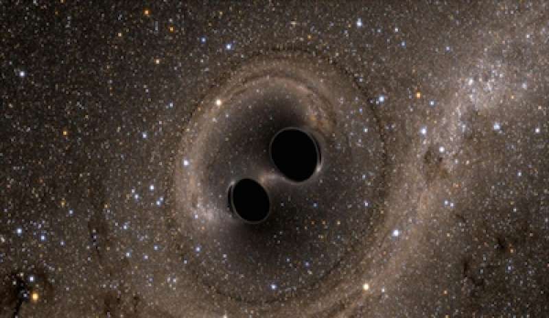 Osservato il primo sistema binario di buchi neri in collisione