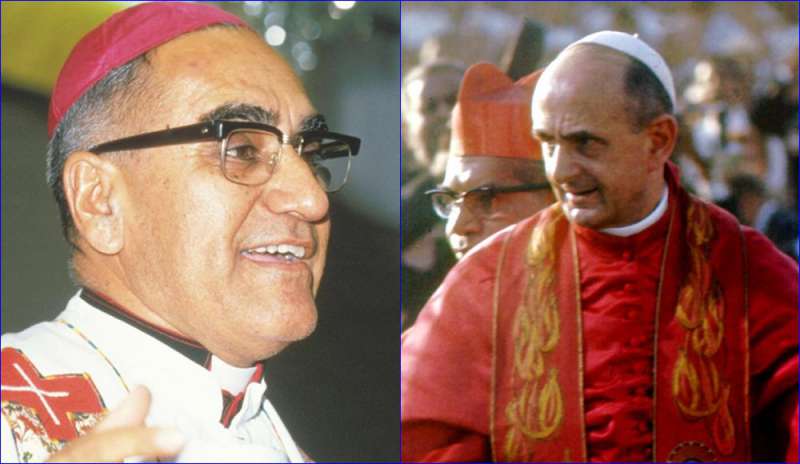 Paolo VI e mons. Romero santi: il Papa autorizza i decreti