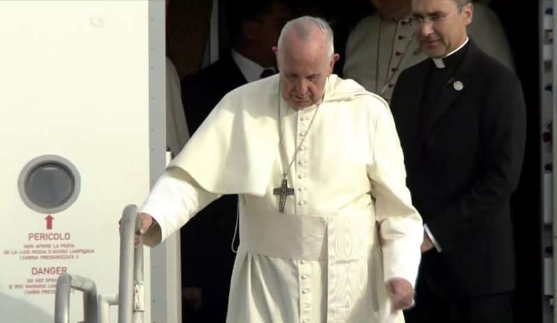 Papa Francesco è atterrato a Panama