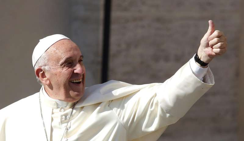 Papa Francesco paladino dell'umanità