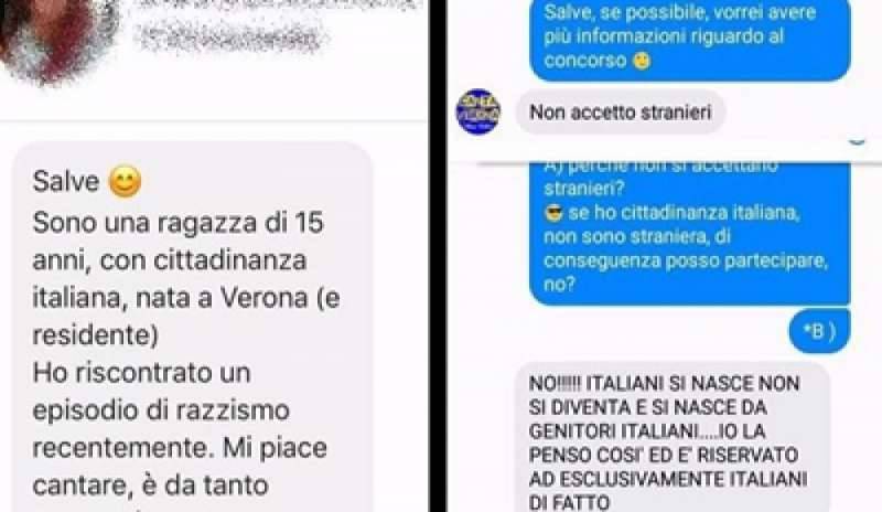 Ragazzina nera respinta da gara canora: “È solo per italiani veri”