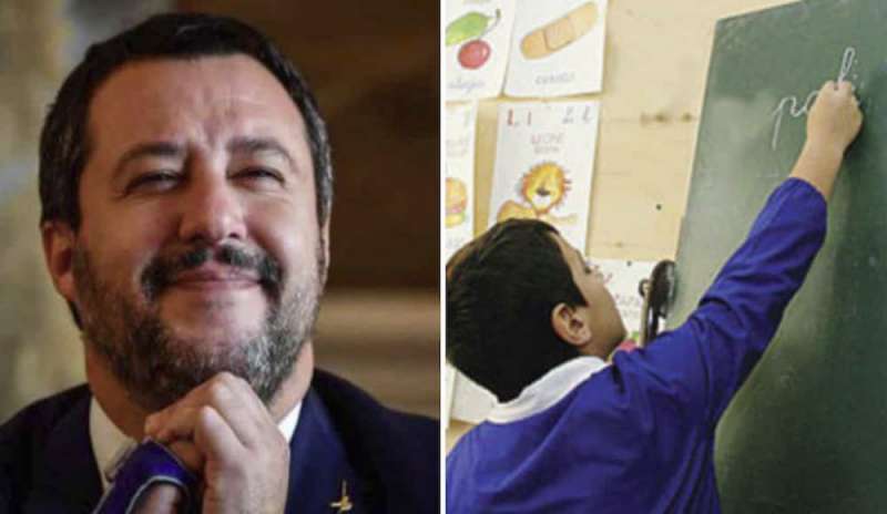 Salvini: “Reintrodurre il grembiule”