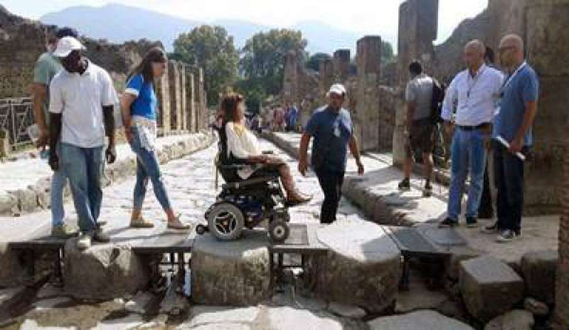 Scavi accessibili a tutti: a Pompei apre il percorso disabili più lungo d’Italia