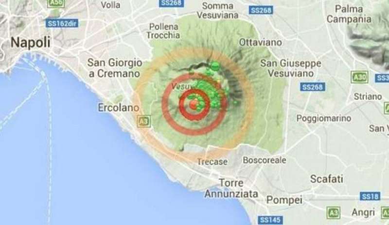 Sciame sismico sul Vesuvio