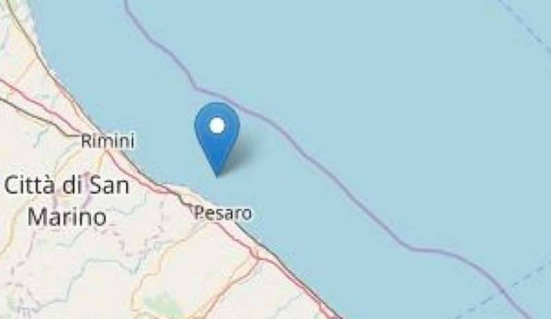 Scossa di magnitudo 3.7 tra Pesaro e Cattolica