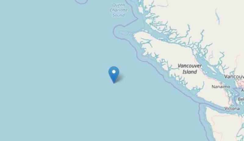 Sisma magnitudo 6.2 al largo della costa ovest