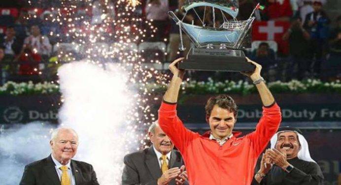 Tennis, Federer si consacra “l’emiro del Dubai”