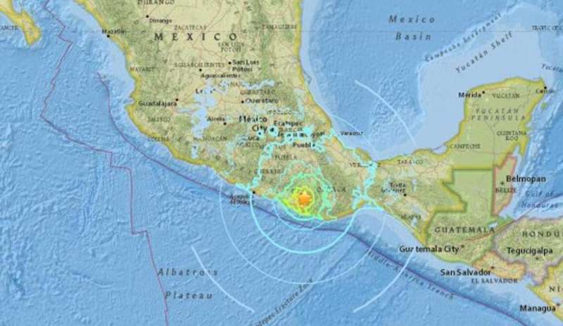 Terremoto magnitudo 7.2 in Messico
