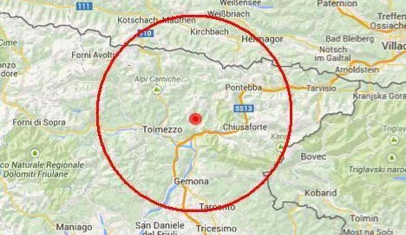 Terremoto a Tolmezzo: oggi la seconda scossa