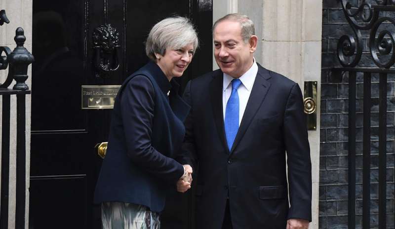 Theresa May a Netanyahu: “Orgogliosi di aver fatto nascere Israele”