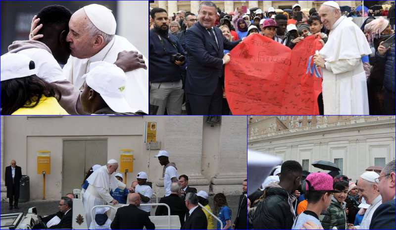 Vaticano, 8 bimbi migranti sulla papamobile: ecco chi sono
