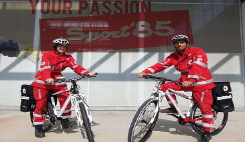 Croce Rossa, a Latina farmaci e defibrillatori in bici