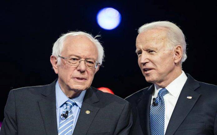Bernie Sanders e Joe Biden