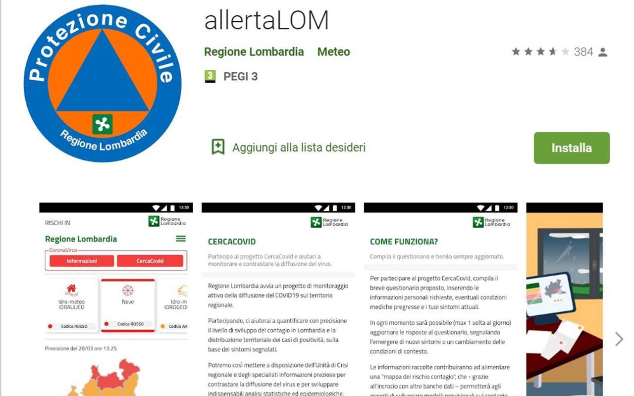 AllertaLOM: un’app per monitorare il contagio: come funziona e dove trovarla