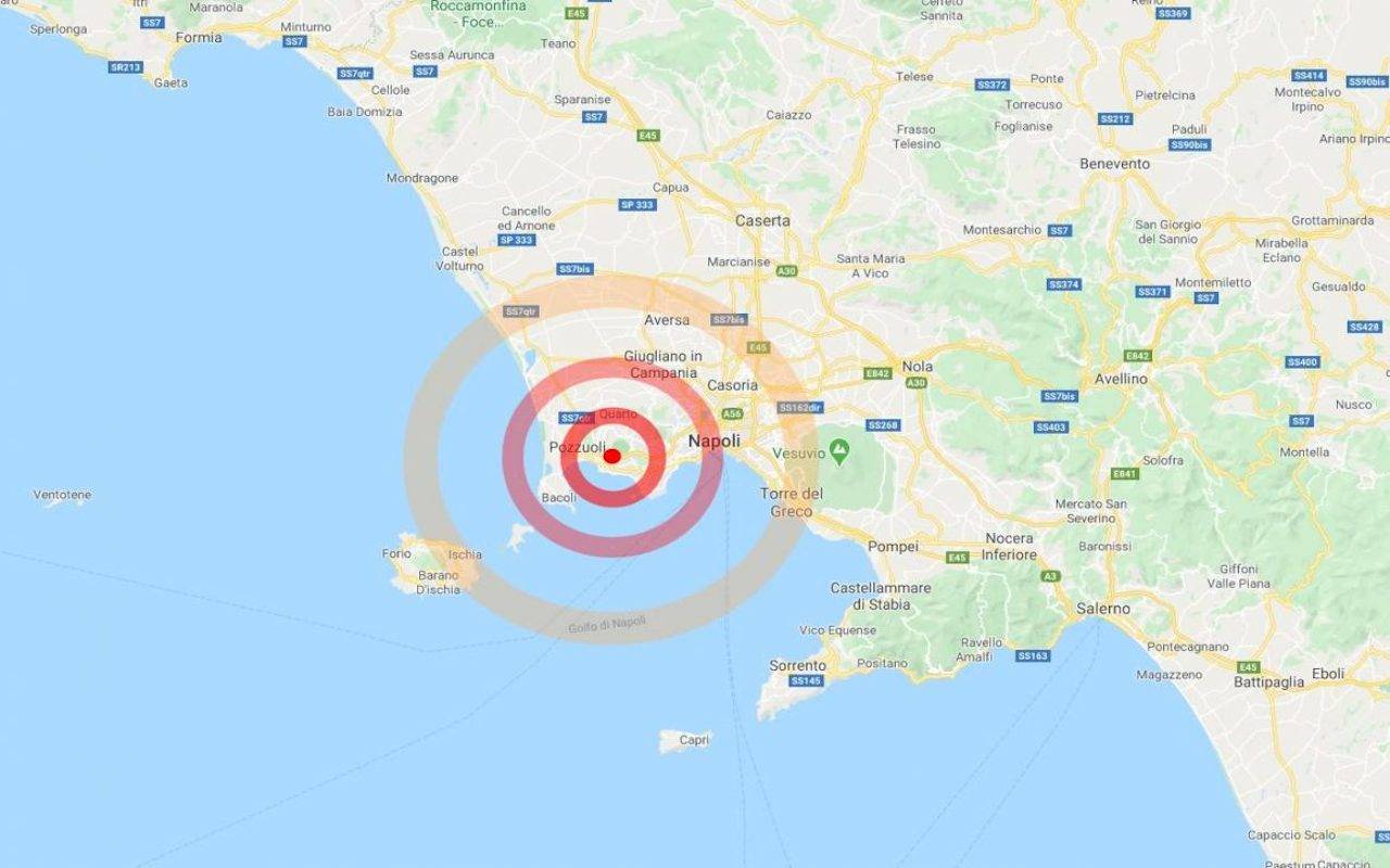 Terremoto a Napoli: scossa di magnitudo 2.9 con epicentro Pozzuoli