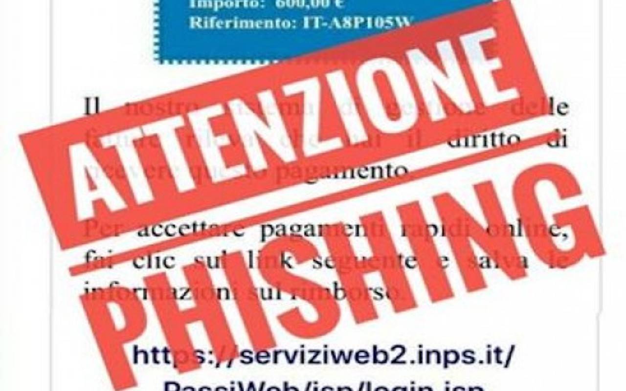 Coronavirus e Inps: falsa email “rimborso 600 euro”
