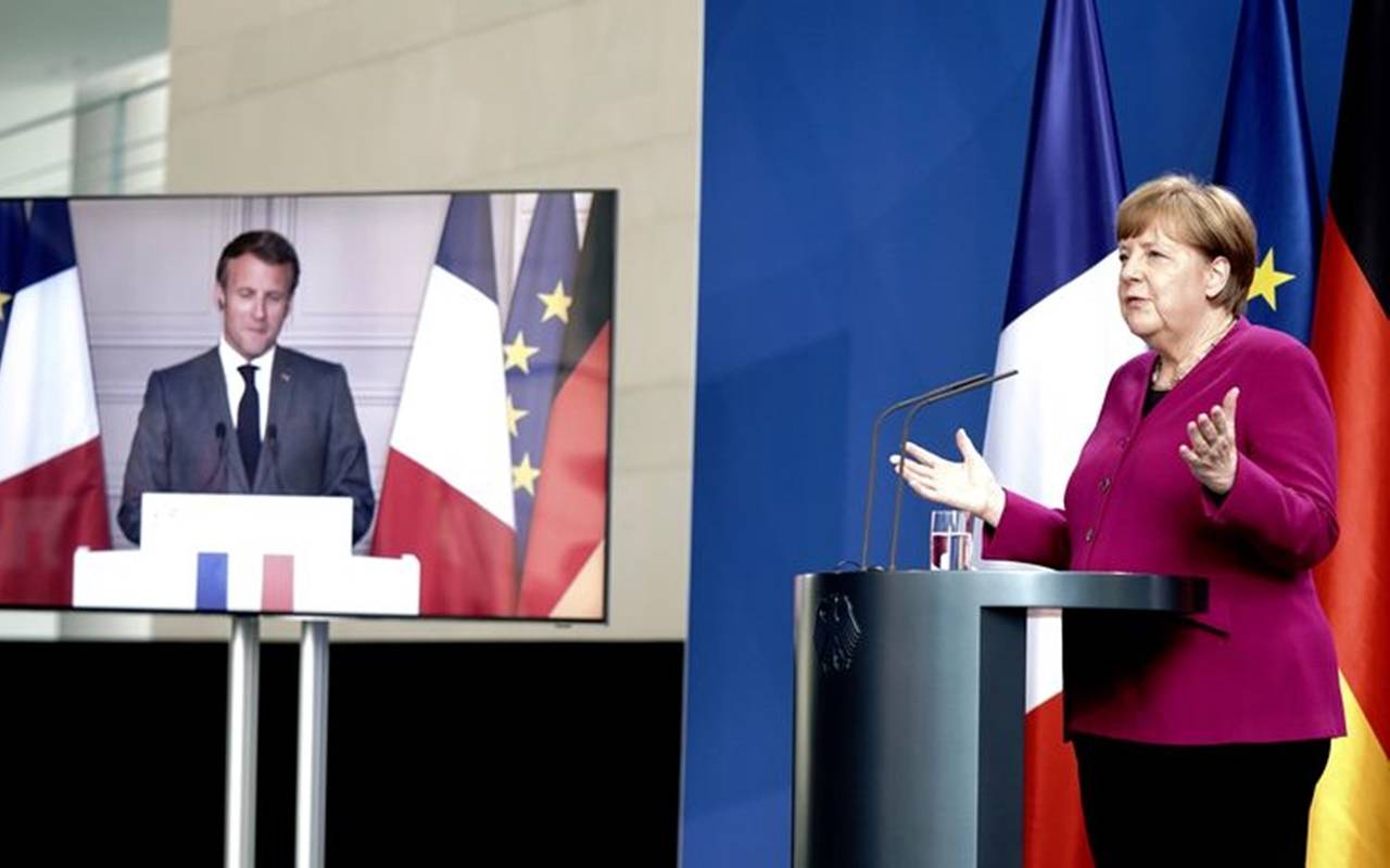 Merkel e Macron rinsaldano l’intesa: Recovery fund da 500 miliardi di euro