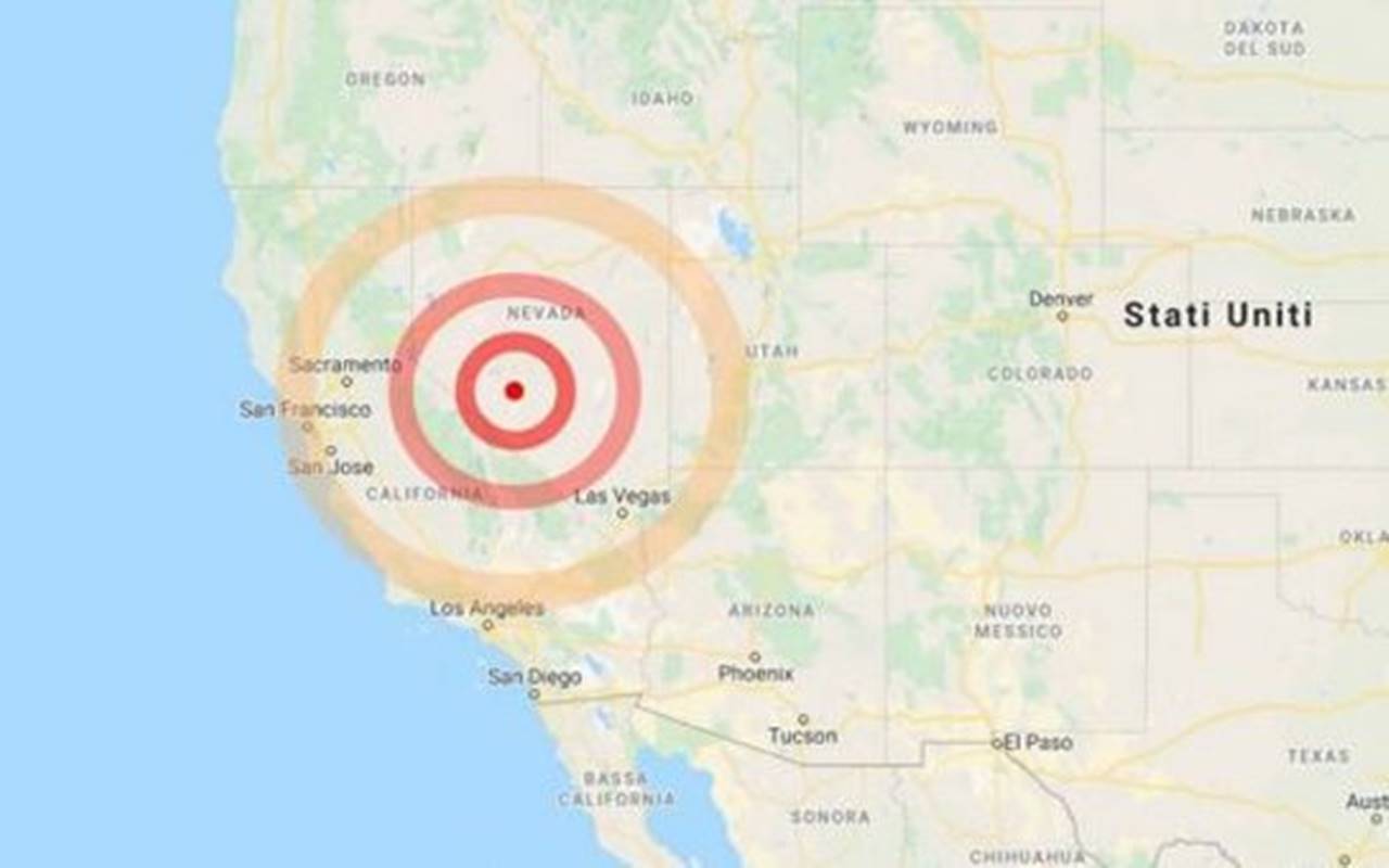 Paura in Nevada: registrato forte terremoto magnitudo 6.4