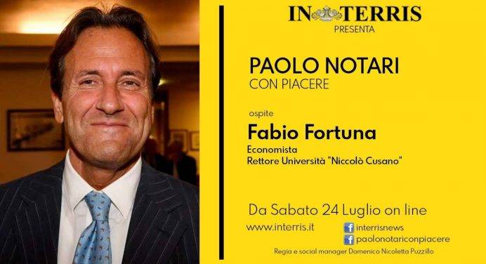 “Paolo Notari – Con piacere” ospita Fabio Fortuna, rettore di Unicusano: “Lo studio? Resti al centro di tutto”